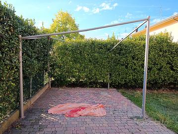 struttura per gazebo a vela