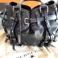 Borsa Burberry grande pelle nera