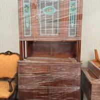 Credenza a due corpi in stile Liberty / primo ’900