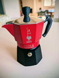Moka Bialetti Induction 3 tazze - Rossa/Nera