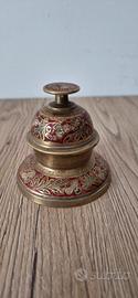 campana da tavolo antico indiano in ottone 