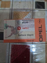 biglietto ospiti Milan Napoli 1994/95