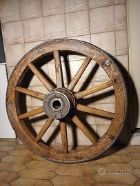 ruota di carro in legno
