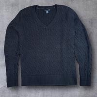 Tommy Hilfiger Maglione Nero Uomo XL - Lana Cotone