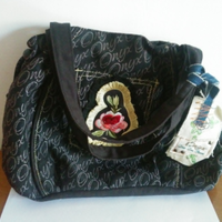 Borsa ONYX ricamata a mano
