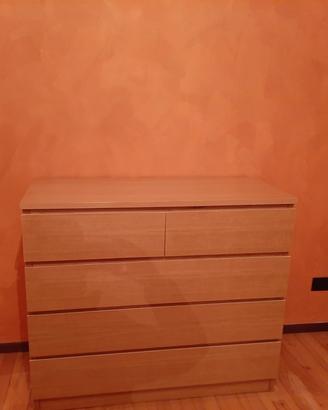 Armadio e Cassettiera in Rovere