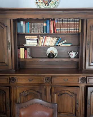Mobili in legno massello per sala + specchio