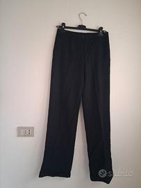 Pantaloni Donna Pura Lana Vergine Neri