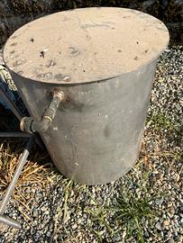 Cisterna acciaio inox con gallegiante