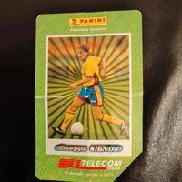 Scheda telefonica calciatore Bologna 