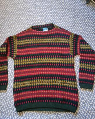 Maglione vintage shetland pura lana  taglia M