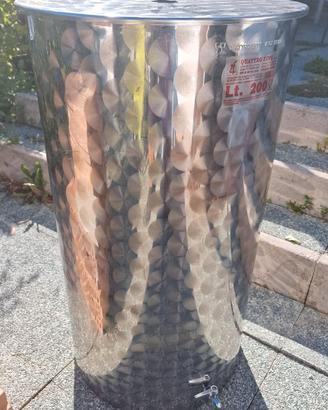 Botte acciaio inox 200 litri