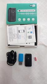 FLYREC WI-FI Audio recorder + micro sd da 128 GB