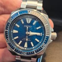 Seiko Samurai Save the Ocean blue shark