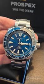 Seiko Samurai Save the Ocean blue shark