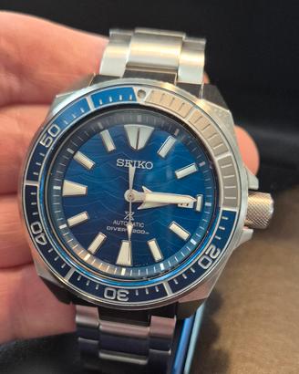 Seiko Samurai Save the Ocean blue shark