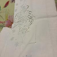 Lenzuola in lino ricamate