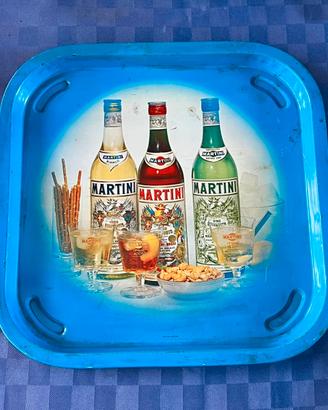 Vassoio Pubblicitario Vintage MARTINI bar 1970/80