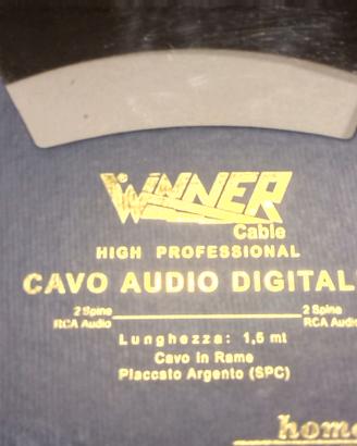 cavi RCA segnale audio rame OFC argentato SPC