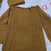 Maglione da donna con scalda collo nuovo