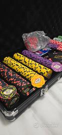 Set fiches Poker in Ceramica Cashgame 500pz