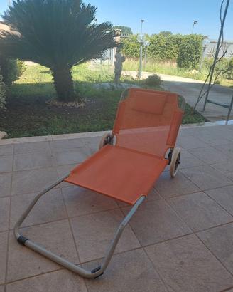 Sdraio da mare con ruote