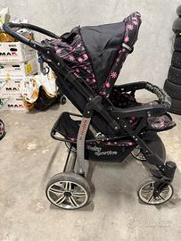 Passeggino bimba,ruote grandi ammortizzate