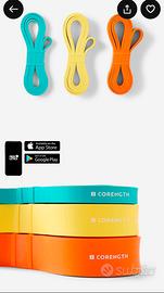 Fascie elastiche fitness decathlon