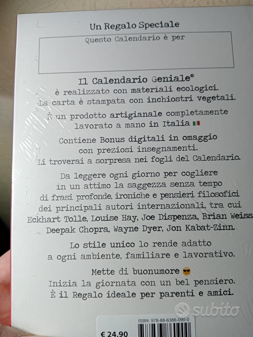 Calendario Geniale con supporto in legno NUOVO - Arredamento e Casalinghi  In vendita a Napoli