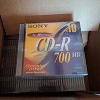 CD-R Sony 700MB Vergini - Pacchi da 10 - 170pz
