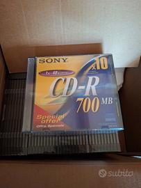 CD-R Sony 700MB Vergini - Pacchi da 10 - 170pz