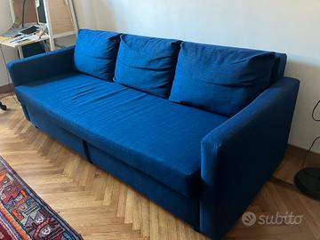 Divano Letto con contenitore Ikea FRIHETEN (Blu)