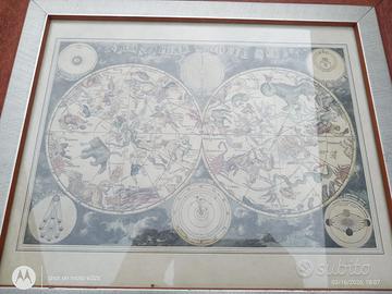 planisfero celeste con cornice