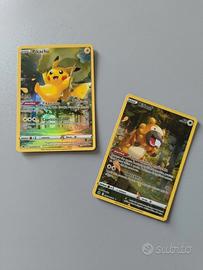 carte Pokemon zenit regale Pikachu e Bidoof 