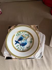 Hermès “Toucans”, Set da 6 piatti da dessert