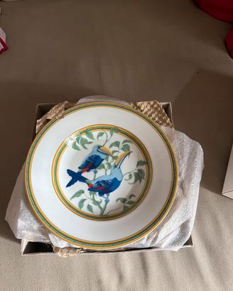 Hermès “Toucans”, Set da 6 piatti da dessert