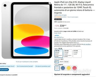 Apple iPad 11''gen  Wi-Fi 128GB