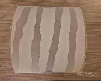 Plafoniera da soffitto con vetro decorato