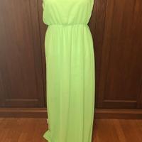 vestito verde fluo