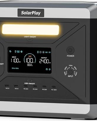 power bank solar play q2501 2kwh 2kw