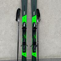 Sci carving 163 + attacchi + bastoncini + borsa...