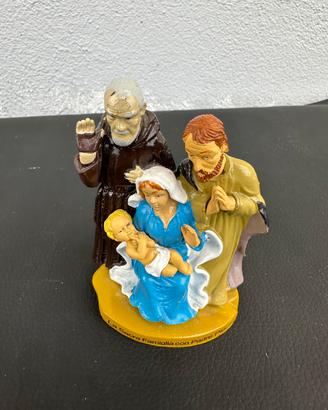 Statuina padre Pio, sacra famiglia