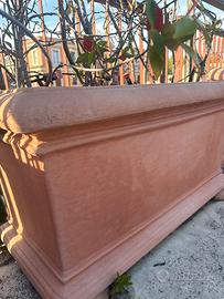 Vasi resina effetto terracotta - Stock