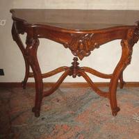 Tavolo consolle antica noce luigi filippo '800