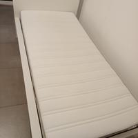 Letto singolo modello malm di colore bianco