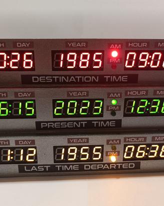 Orologio del film "Ritorno al Futuro" FATTO A MANO