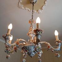 Lampadario Capodimonte, Italia, anni '60