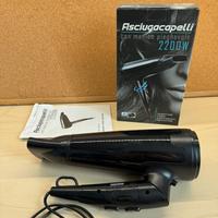 Asciugacapelli da viaggio con manico pieghevole