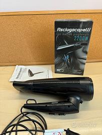 Asciugacapelli da viaggio con manico pieghevole