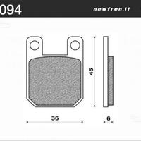 Pastiglie freno newfren peugeot speedfight 50 100
